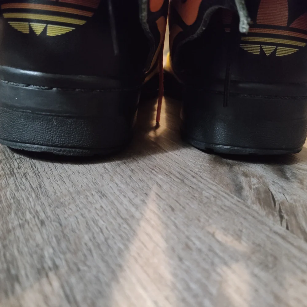 Adidas Men's Yellow and Black Flame Sneakers - Picture 8 of 9